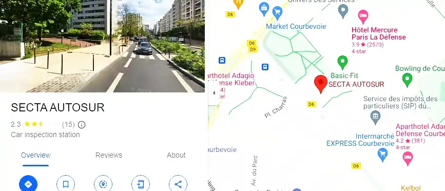 Prix contrôle technique à Courbevoie