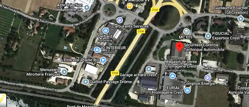 Prix contrôle technique à Crest