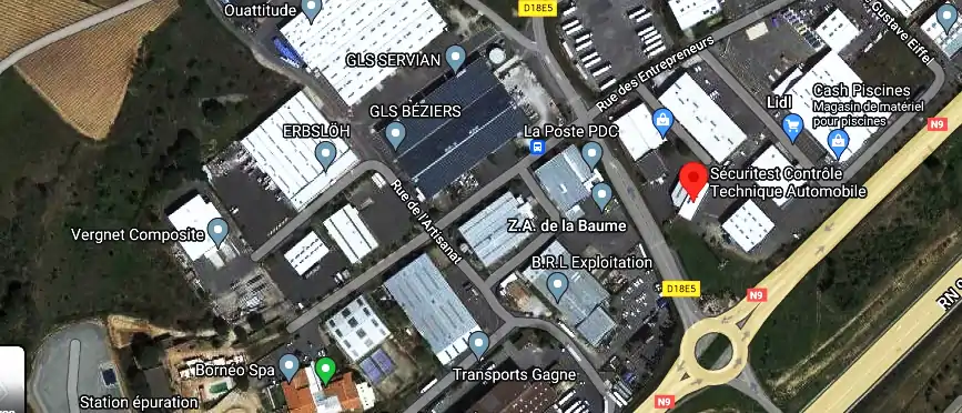 Prix contrôle technique à Servian