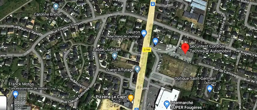 Prix contrôle technique à Fougères