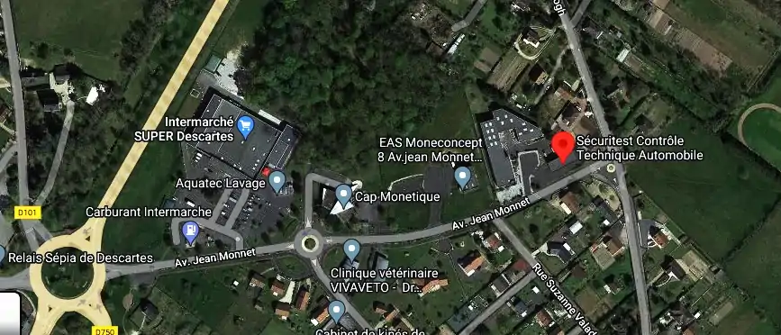 Prix contrôle technique à Descartes