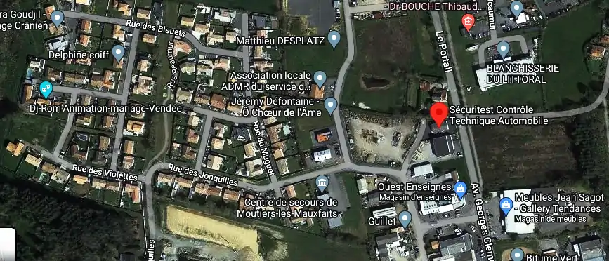 Prix contrôle technique à Moutiers-les-Mauxfaits