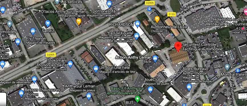 Prix contrôle technique à Anthy-sur-Léman