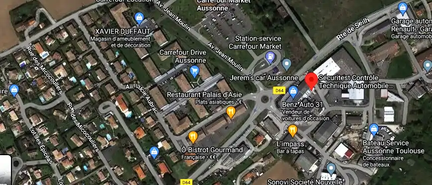 Prix contrôle technique à Aussonne