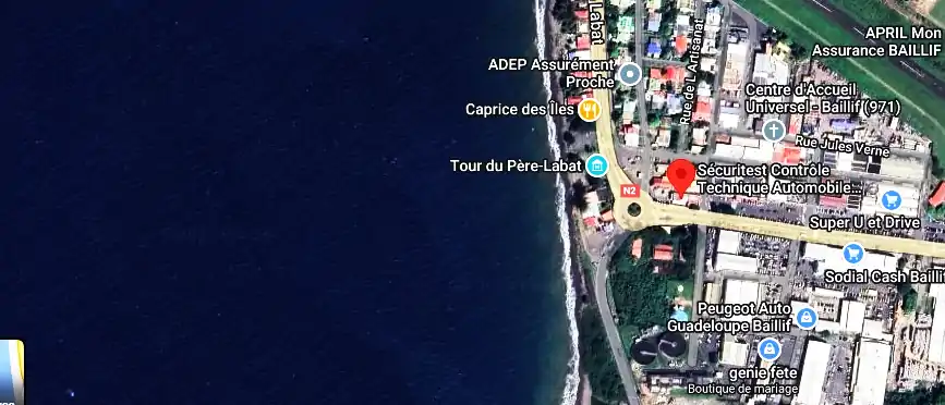 Prix contrôle technique à ZA Des, All. des Peres Blancs, Baillif 97123, Guadeloupe