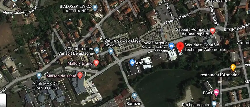 Prix contrôle technique à Beaurepaire