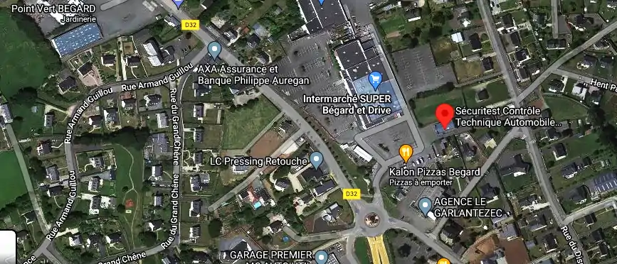 Prix contrôle technique à Bégard