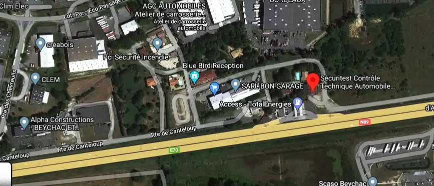 Prix contrôle technique à Beychac-et-Caillau