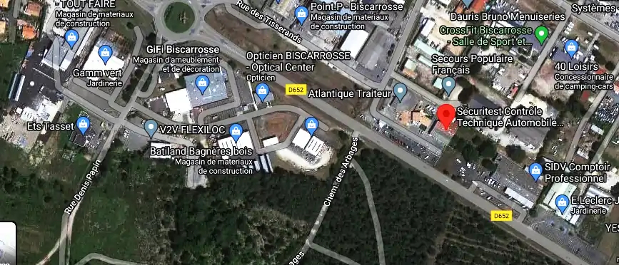 Prix contrôle technique à Biscarrosse