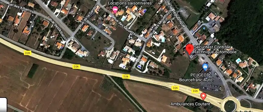 Prix contrôle technique à Bourcefranc-le-Chapus