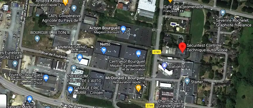 Prix contrôle technique à Bourgueil