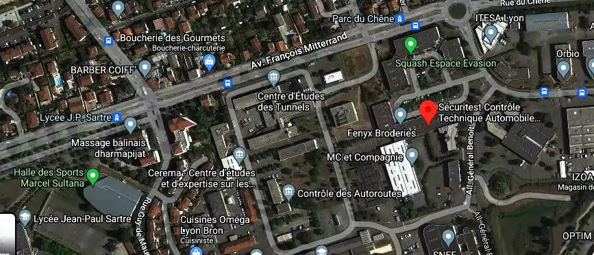 Sécuritest Contrôle Technique Automobile Bron Zac Du Chene à Bron