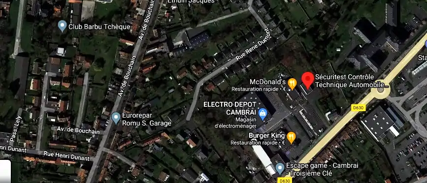 Prix contrôle technique à Cambrai