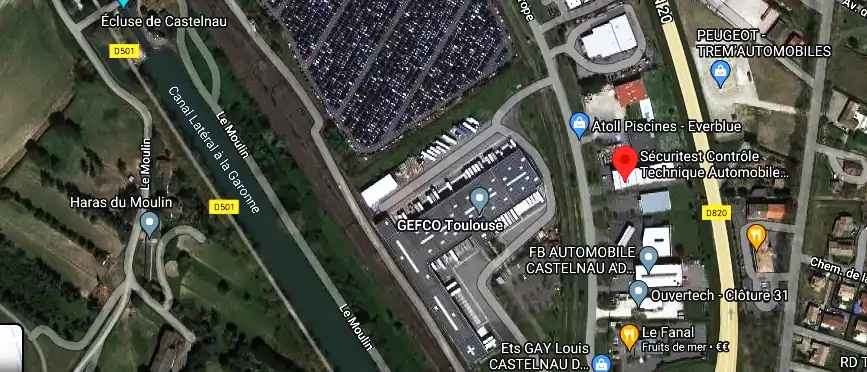 Prix contrôle technique à Castelnau-d'Estrétefonds