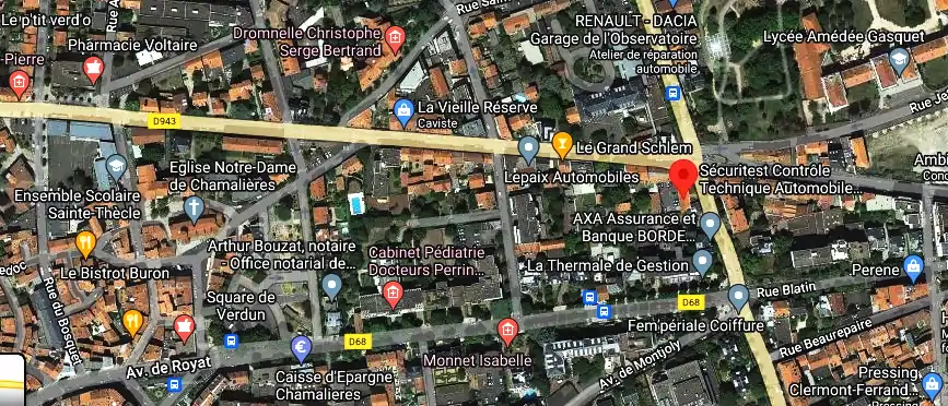 Prix contrôle technique à Chamalières