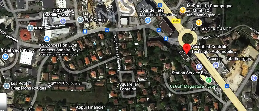 Prix contrôle technique à CHAMPAGNE AU MONT D`OR