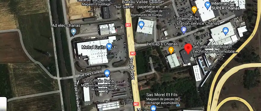 Prix contrôle technique à Chanas