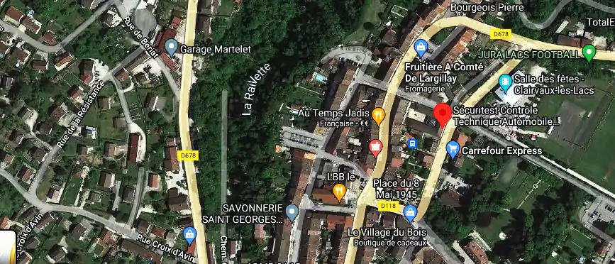 Prix contrôle technique à Clairvaux-les-Lacs