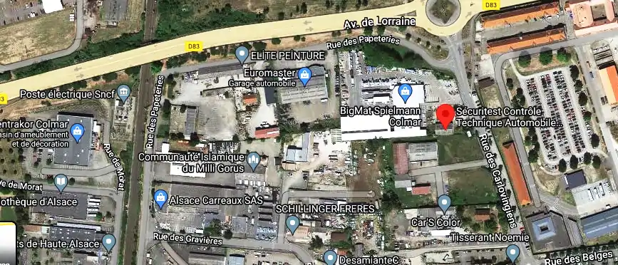 Prix contrôle technique à Colmar