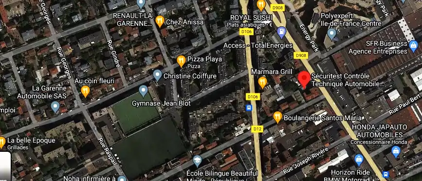 Prix contrôle technique à Courbevoie