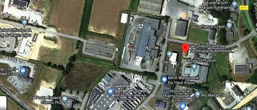 Prix contrôle technique à Craon