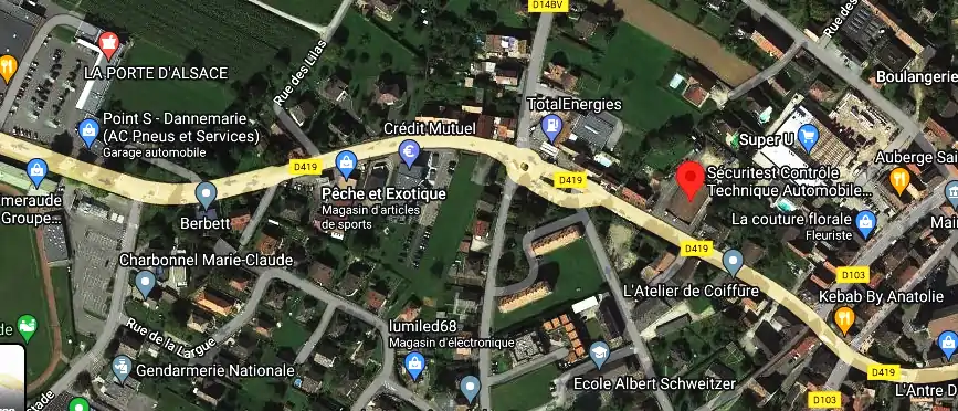 Prix contrôle technique à Dannemarie