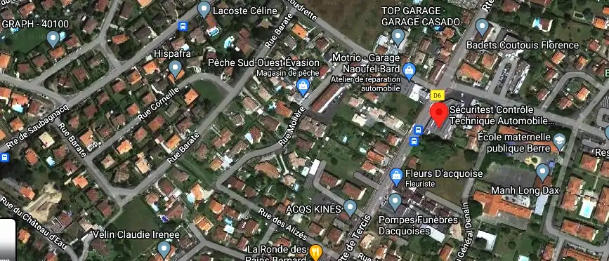 Prix contrôle technique à Dax