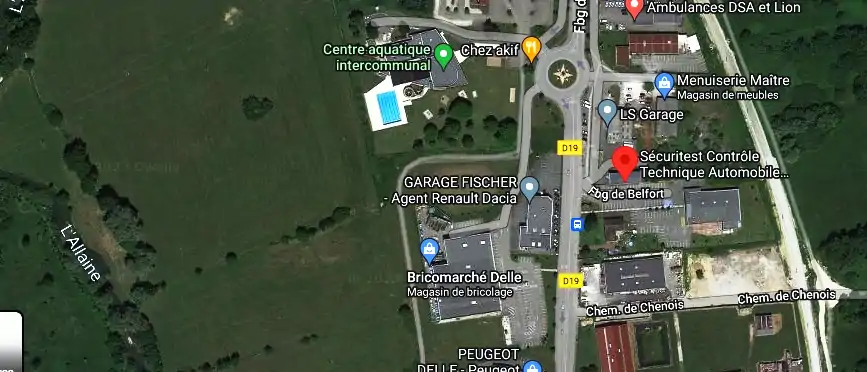 Prix contrôle technique à Delle