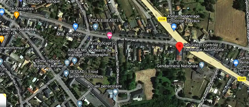 Prix contrôle technique à Écommoy