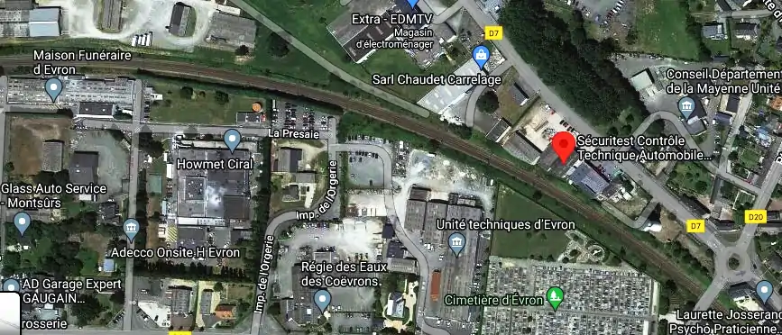 Prix contrôle technique à Évron