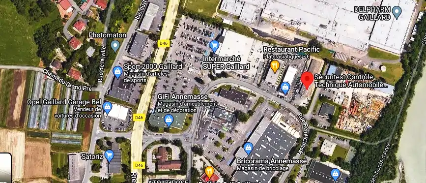 Prix contrôle technique à Gaillard