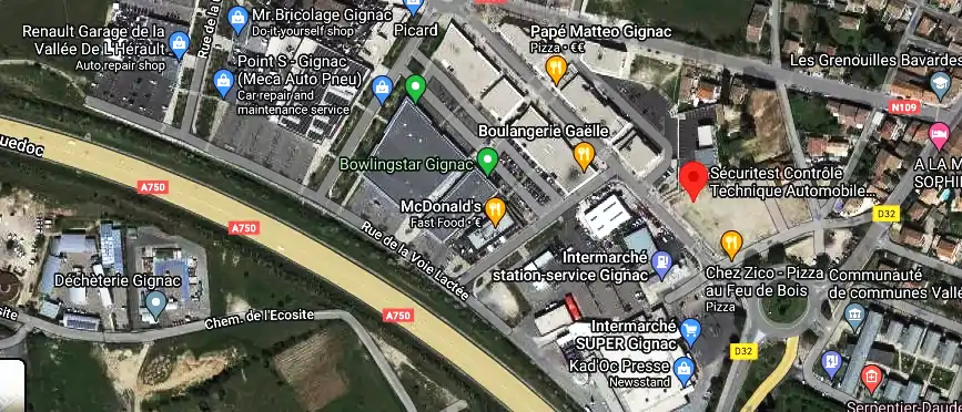 Prix contrôle technique à Gignac