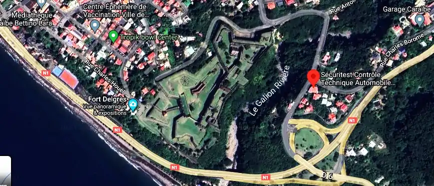 Prix contrôle technique à Pont Du Galion, Rue Charles Borome, Gourbeyre 97113, Guadeloupe