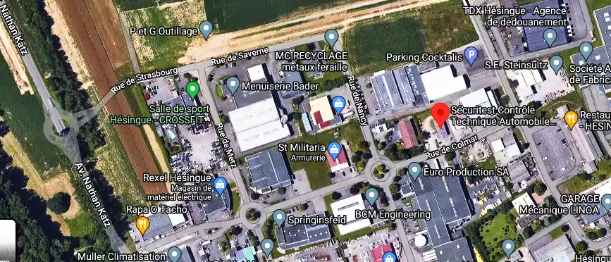 Prix contrôle technique à Hésingue