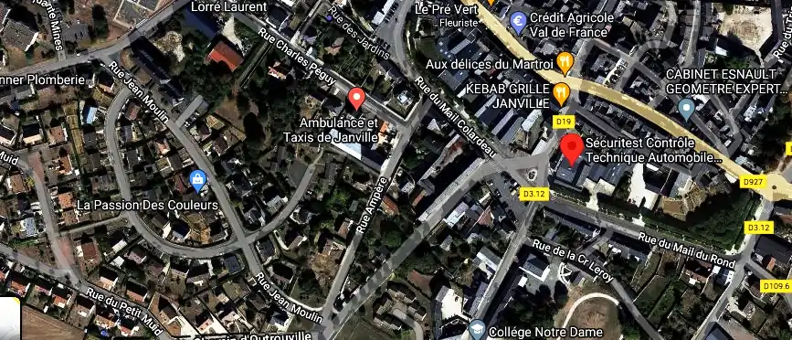 Prix contrôle technique à JANVILLE