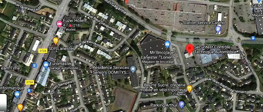 Prix contrôle technique à Lanester