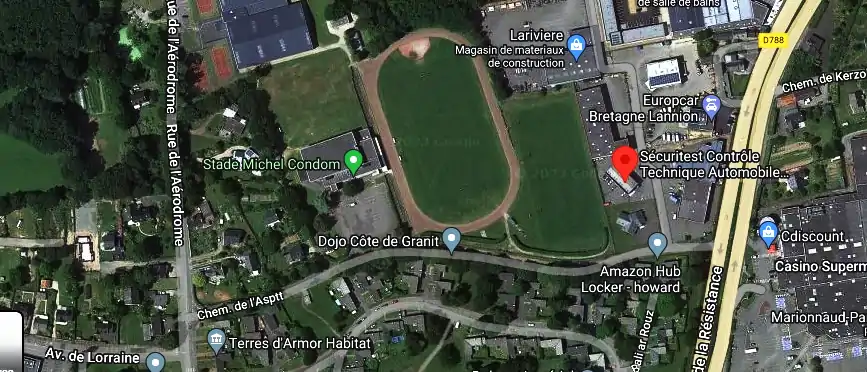 Prix contrôle technique à Lannion