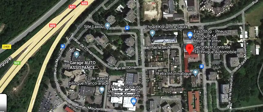 Prix contrôle technique à Laxou