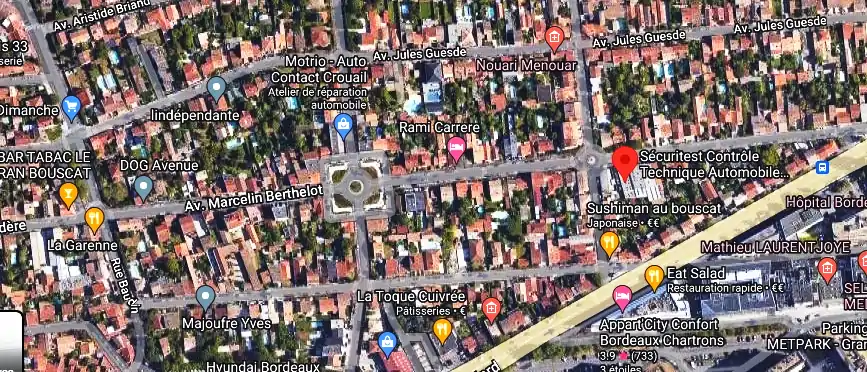 Prix contrôle technique à Le Bouscat