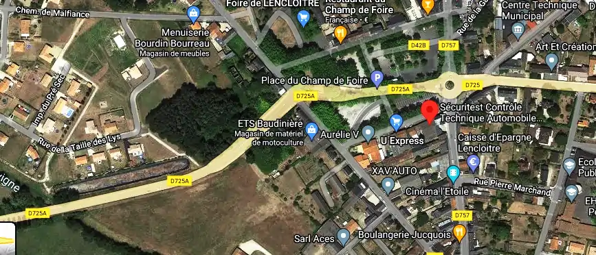 Prix contrôle technique à Lencloître