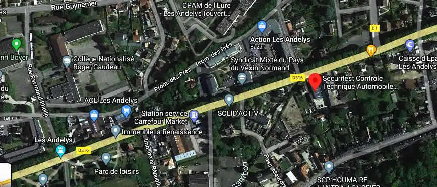 Prix contrôle technique à Les Andelys