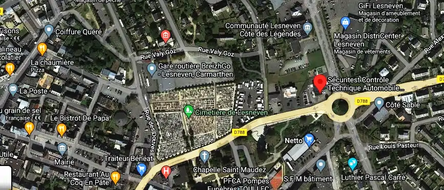 Prix contrôle technique à Lesneven