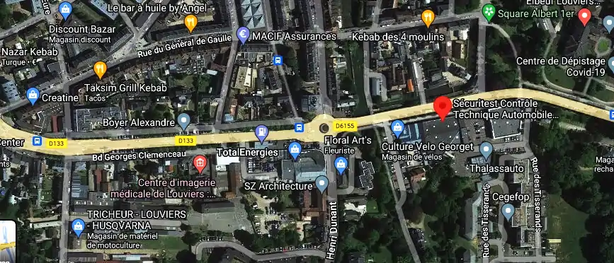 Prix contrôle technique à Louviers