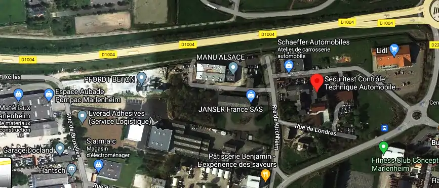 Prix contrôle technique à Marlenheim