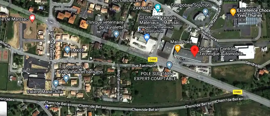 Prix contrôle technique à Marssac-sur-Tarn