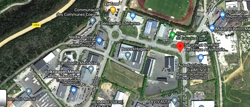 Prix contrôle technique à Mende