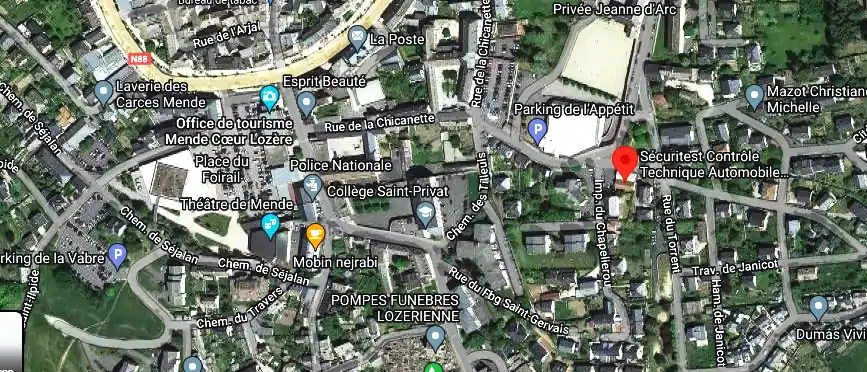 Prix contrôle technique à Mende