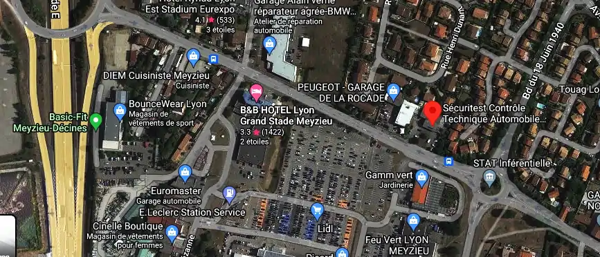 Prix contrôle technique à Meyzieu