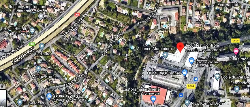 Prix contrôle technique à Mougins