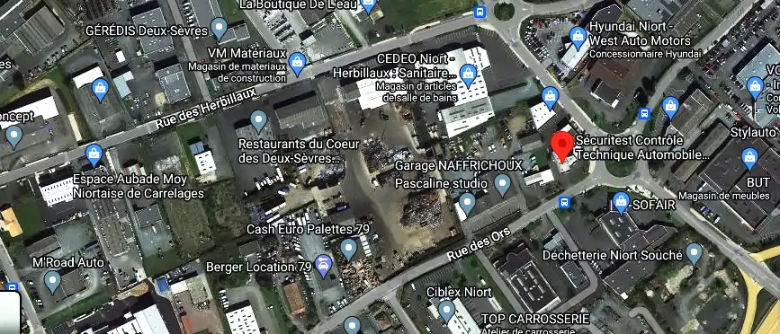 Prix contrôle technique à Niort